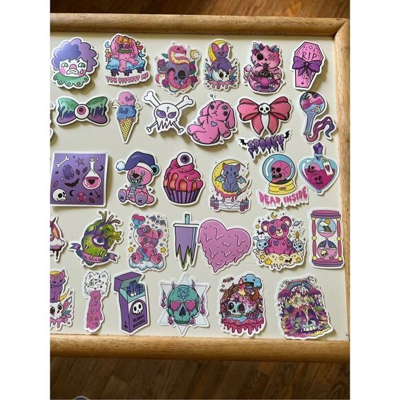 Pastel Gothic Graffiti Stickers 50 pk - Picture 4 of 5